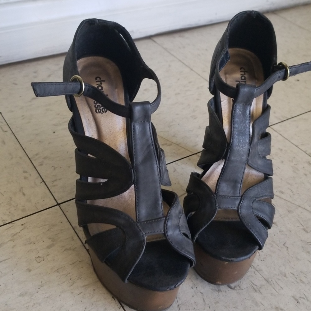 Black Chunky Heels